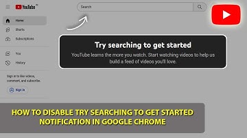 How to Disable Try Searching to get started | Turn off Google Chrome Notification