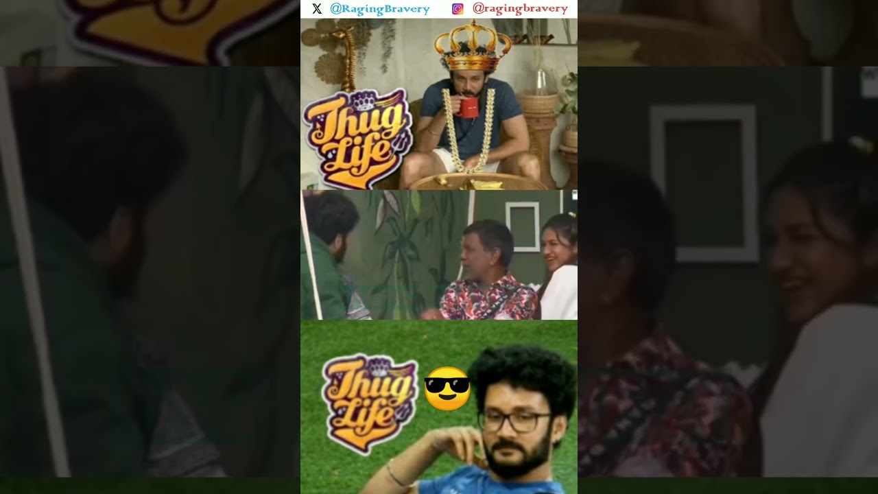 Vishnu Vijay 👑 Thug Life 😎 #VishnuVijay #TeamB #ManiChandra #RaveenaDaha #Tamil #Trending #Shorts