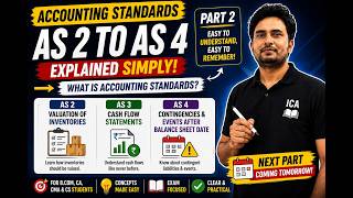 Accounting Standards AS 2 to AS 4 Explained | Part 2 (Easy Way)