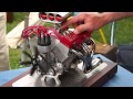 Mini CNC 4-axis and Miniature Chevrolet V8: Super Sound!!
