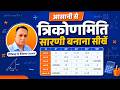 Trigonometry Table | Easy Method to make trigonometry table | Sin cos tan table
