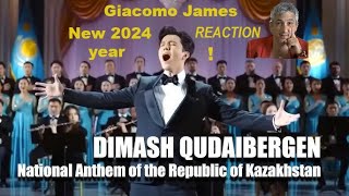 Dimash Qudaibergen Kazakh National Anthem REACTION - Punk Rock Head italian musician Giacomo James -
