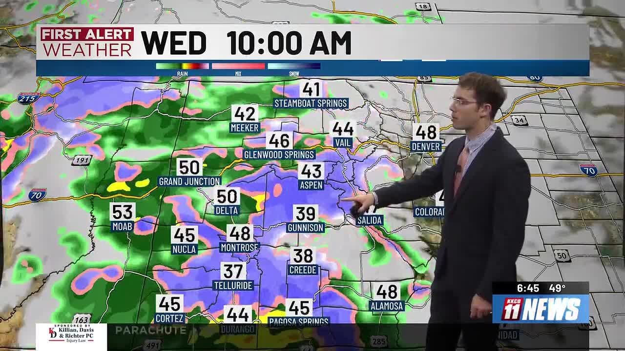 First Alert: Mountain Snow & Valley Rain Today - YouTube