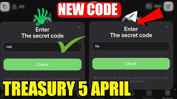 Treasury Secret Code 4-5 April | Who is Mr. Semenchuk Treasury Secret Code Quest | Treasury Airdrop