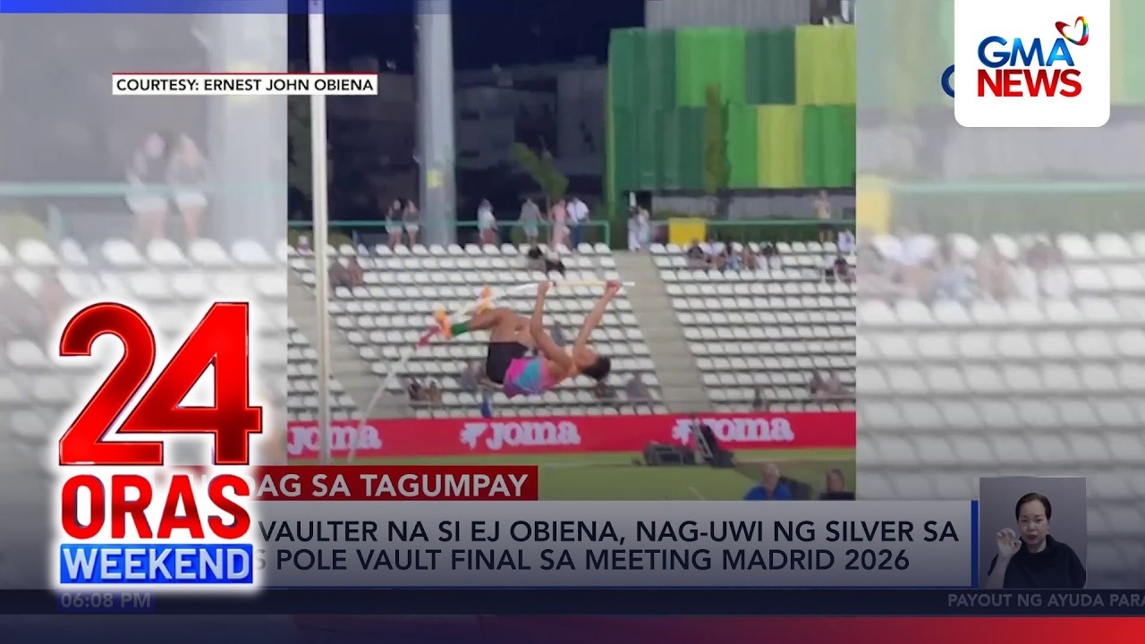 EJ Obiena conquista a medalha de prata na final do salto com vara masculino no Meeting Madrid 2026