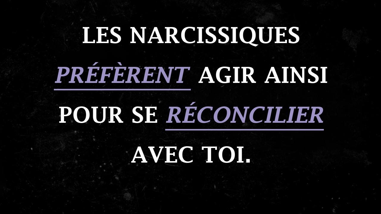 5 choses que les narcissiques font pour se réconcilier au lieu de s'excuser | Narcissiques