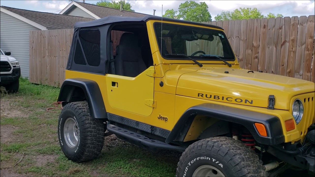 JEEP WRANGLER TJ update half door fitment and a TOY REVIEW - YouTube
