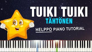 TUIKI TUIKI TÄHTÖNEN - Piano Tutorial