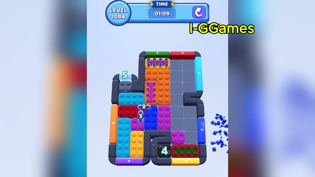 Color Block Jam Level 1084 - YouTube