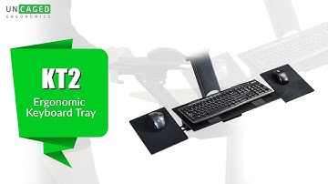 KT2 Overview: eronomic sit stand under desk computer keyboard tray with negative tilt