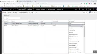 Customer Payment Fee Setup in D 365