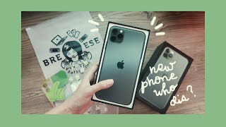 unboxing iphone 11 pro max \& accessories | aesthetic + ASMR