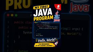My First Java Program ☕ | Hello World in Java | Java Tutorial #Shorts