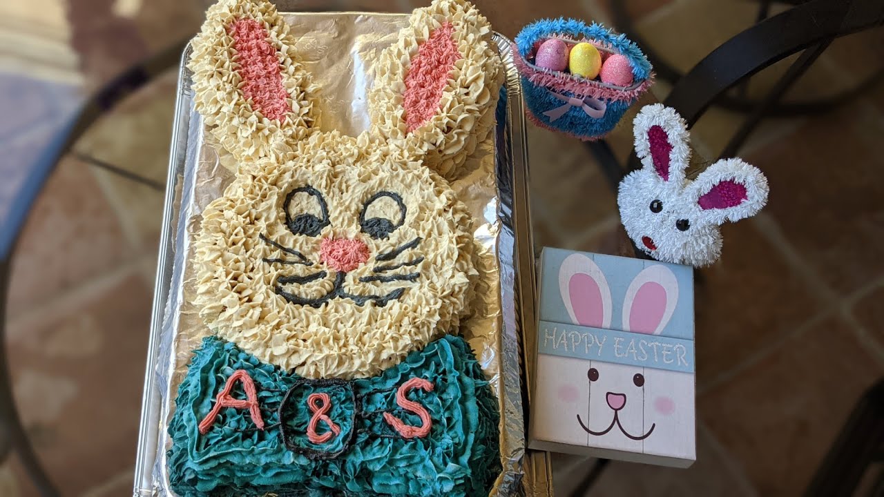 Baking our Easter cake 2021 HappyEaster Bunny eastercake YouTube