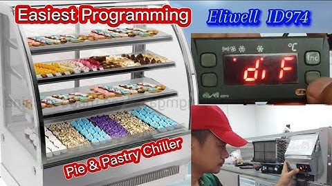 QUICK PROGRAMMING OF ELIWELL ID974 DIGITAL THERMOSTAT OF PIE AND PASTRY CHILLER