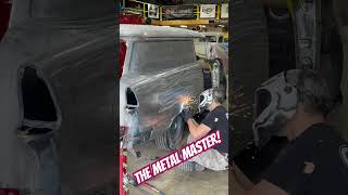 Bob - working the metal on the 1955 Chevy!