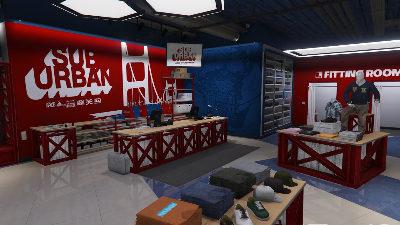 GTA V MLO - Suburban Clothing Store - YouTube