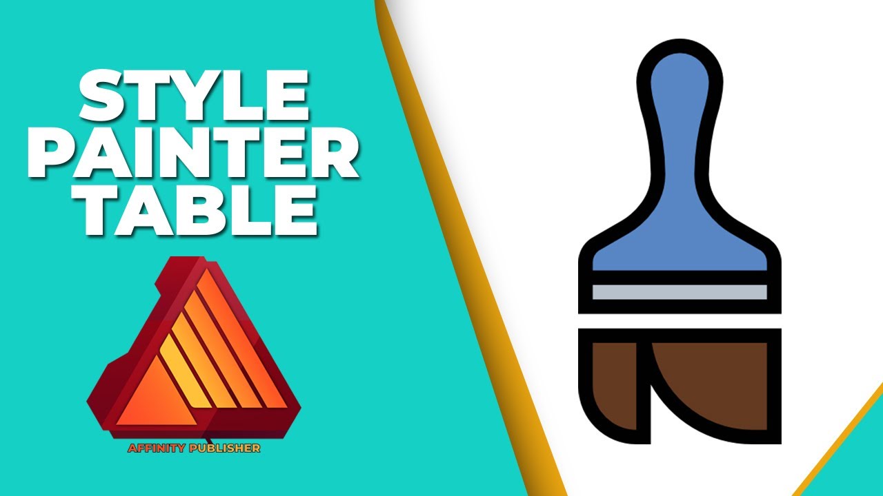 How to use style painter in affinity publisher table - YouTube