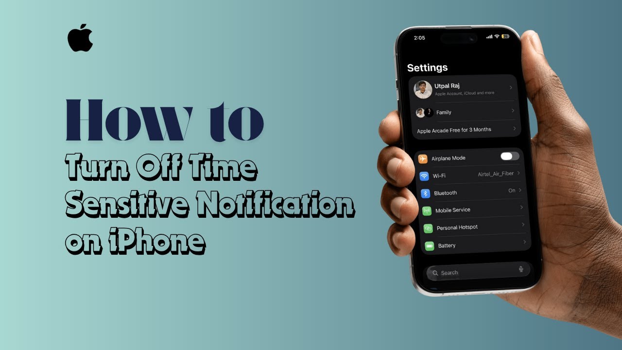 How to Turn Off Time Sensitive Notification on iPhone - YouTube