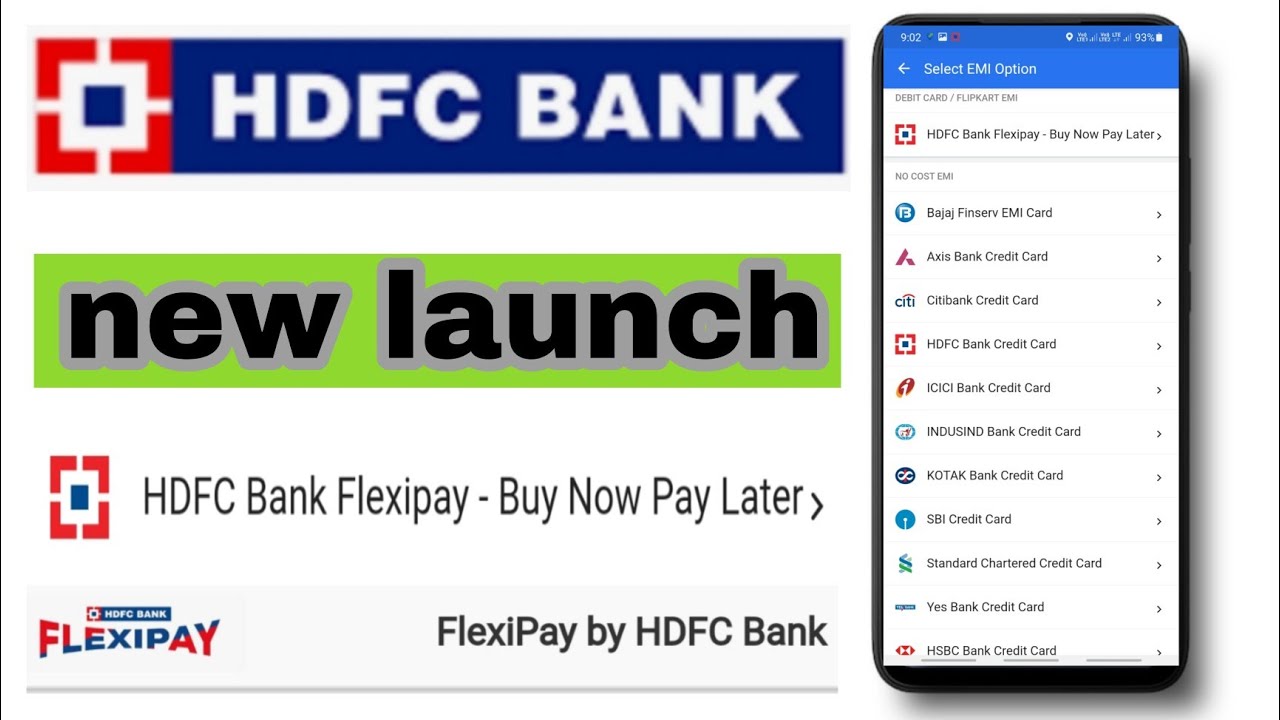 HDFC bank New launch pay later Flexipay by Hdfc bank