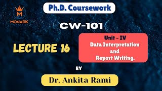 Lecture 16 | CW 101 | Data Interpretation and Report Writing. #phd #phdcoursework