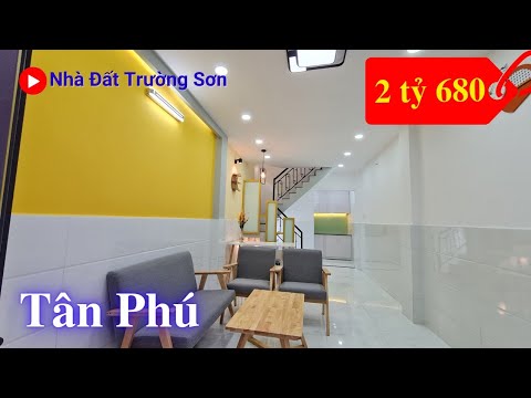 Chính chủ bán nhà Tân Phú hẻm 32/20 Huỳnh Văn Chính. Nhà đẹp 1 lầu 2PN 2WC, cách hẻm xe hơi 2 căn