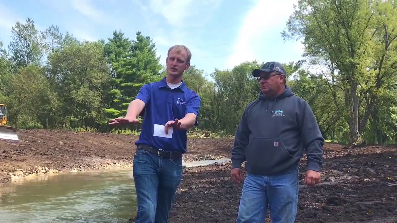 Trout Run Creek Stream Restoration Project in Troy, MN with Dennis