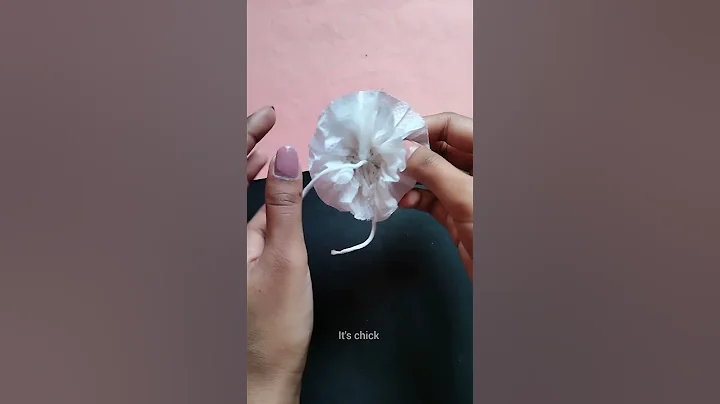 🌸JISOO FLOWER RING 🌸with tissue #shorts #blackpink #blink #diy #jisoo #flowerchallenge