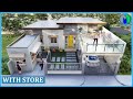 Small House Design with Store and Roof Deck | Simple House Design | Modern House Design