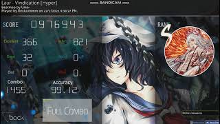 (osu!mania)  Laur - Vindication [Hyper] || 99.12% screenshot 4