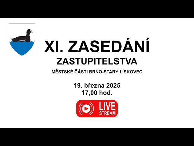 ZPRAVODAJSTVÍ MČ STARÝ LÍSKOVEC – živé vysílání XII. ZMČ
