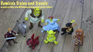 2007 Shrek The Third 8 Mcdonalds Happy Meal Toys Uk