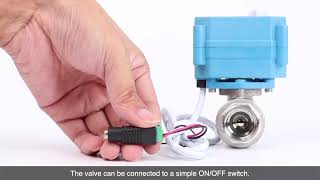 U.S. Solid Motorized Ball Valve Two-wire Auto Return Tutorial Video
