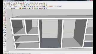 How to draw a chest of draws in sketchup 8.