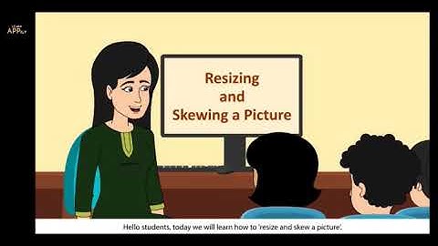 #Resizing and #Skewing a picture #class3