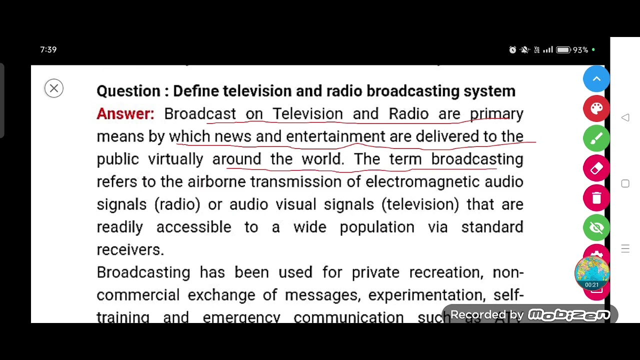 Define television and radio broadcasting system. - YouTube