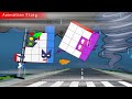 ANIMATION STORY Numberblocks 15 And 16 Get Stuck In A Tornado