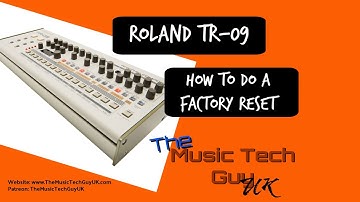 Roland TR-09 - How to do a factory reset - 2019-11-04