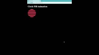 Circle Fill Animation HTML and CSS tutorial for beginners 2023 #shorts #coding #youtubeshorts