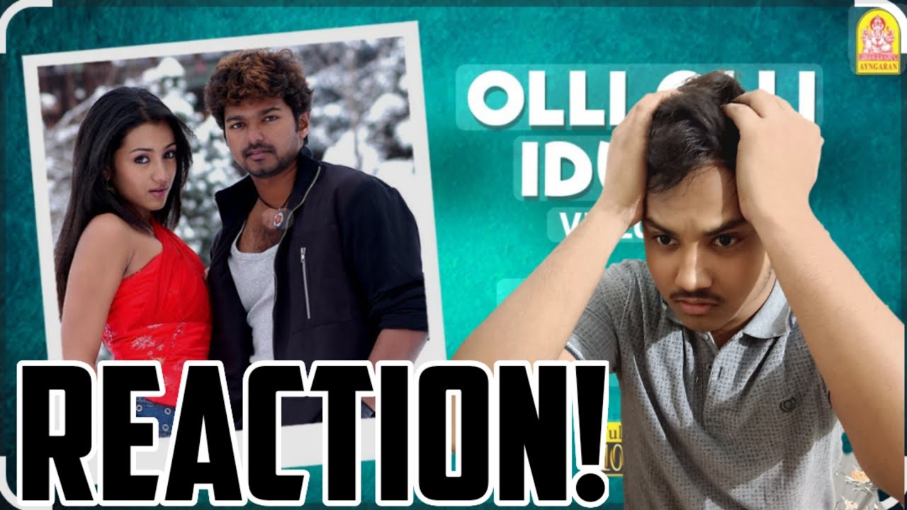 Olli Olli Iduppe Video Song Reaction 🤯 | Aathi | Thalapathy Vijay | Trisha | Vidyasagar | Anuradha |