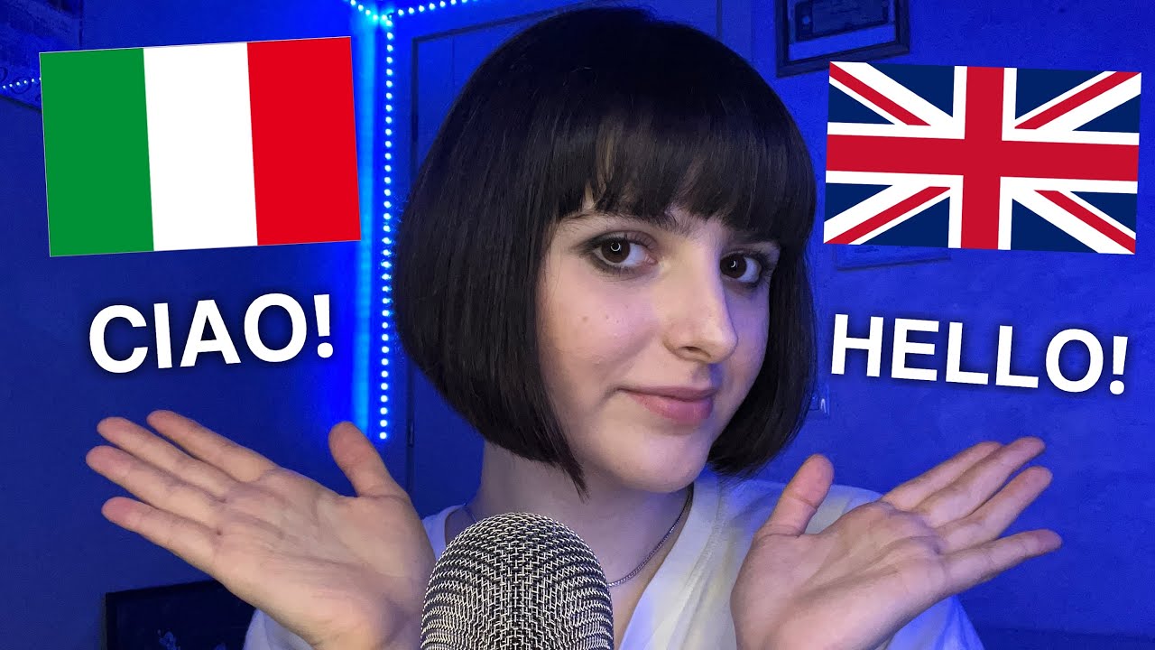 ASMR LEZIONE DI INGLESE 🇮🇹 ➔ 🇬🇧 (teaching you basic English from Italian)