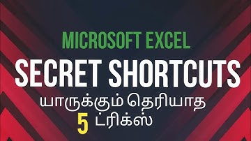 Top 5 Microsoft excel shortcuts and tricks #excel