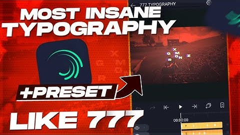 BEST TYPOGRAPHY FOR PUBG MONTAGES|ANDROID&IOS TUTORIAL|TYPOGRAPHY LIKE 777|ALIGHT MOTION TUTORIAL