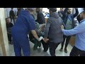 Injured from Israeli airstrike in East Khan Younis arrive at Nasser hospital
