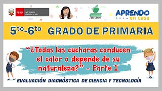Evaluación diagnóstica ciencia y tecnología 5to grado - Parte 1