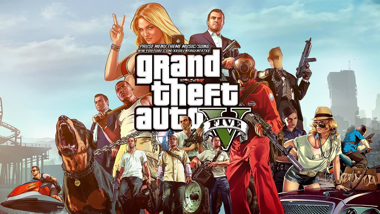 Grand Theft Auto [GTA] V - Pause Menu Theme Music/Song - YouTube