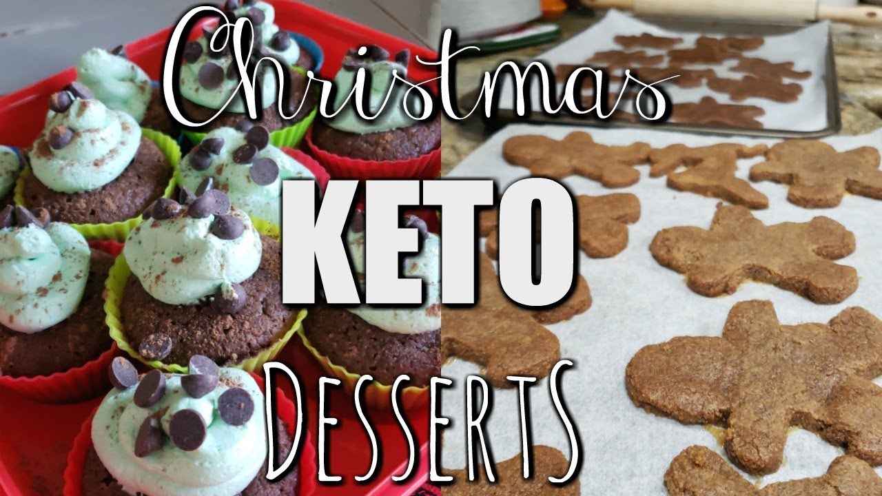 KETO GINGERBREAD & MINT CHOCOLATE CHIP CUPCAKES