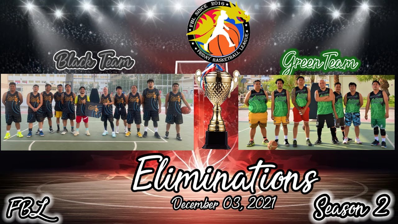 Friday Basketball League Black vs Green December 03, 2021 TEAM