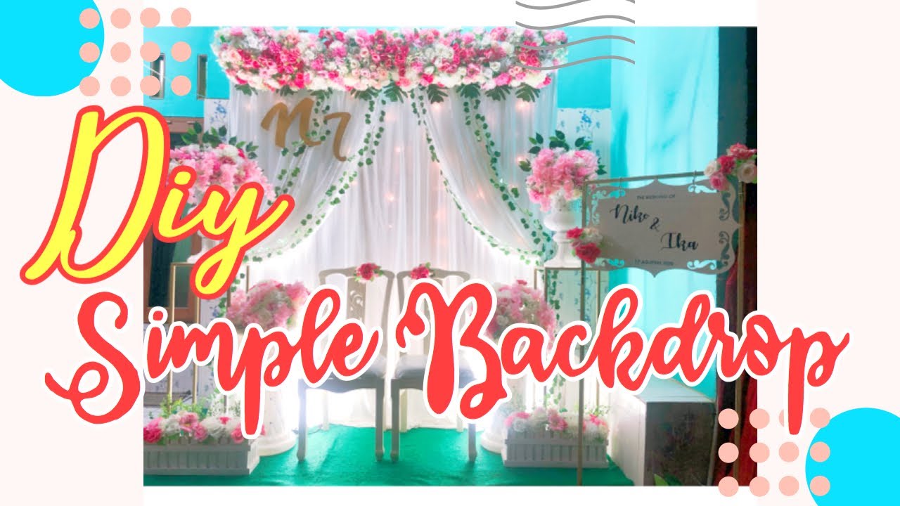 Diy | Tutorial simple backdrop - YouTube