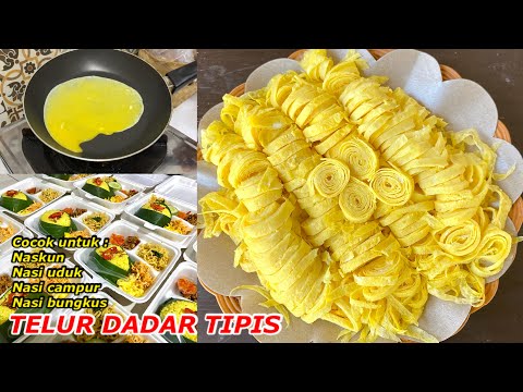 Cara Membuat Telur Iris Nasi Kuning